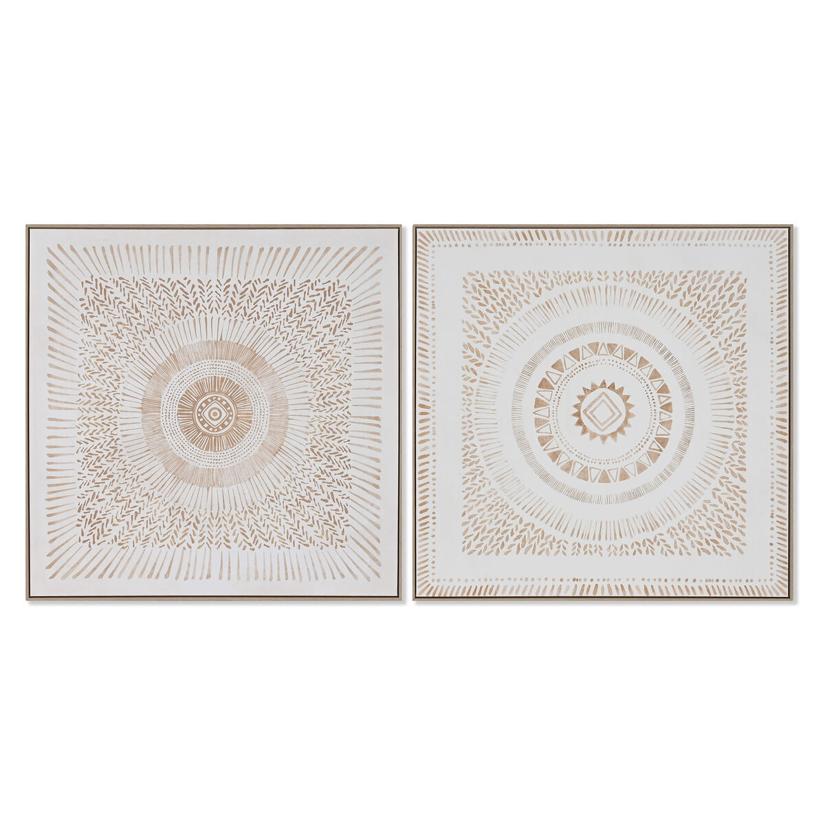 Canvas Home ESPRIT polystyrene Canvas 100 x 4 x 100 cm